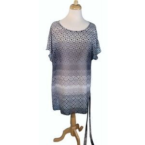 Lane Bryant Hombre Grey Shades Tunic Top Size 18/20